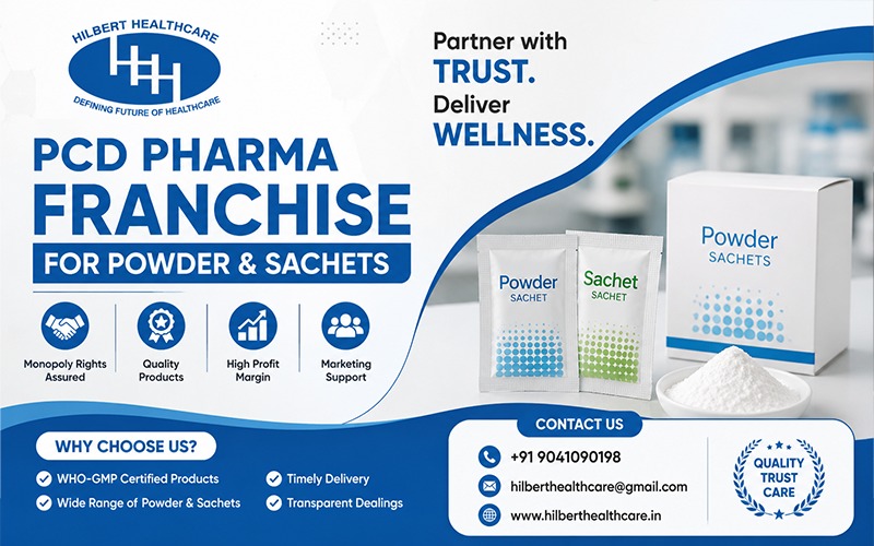 PCD Pharma Franchise for Powder & Sachets  - Hilbert Healthcare